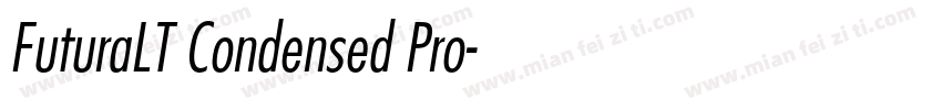 FuturaLT Condensed Pro字体转换